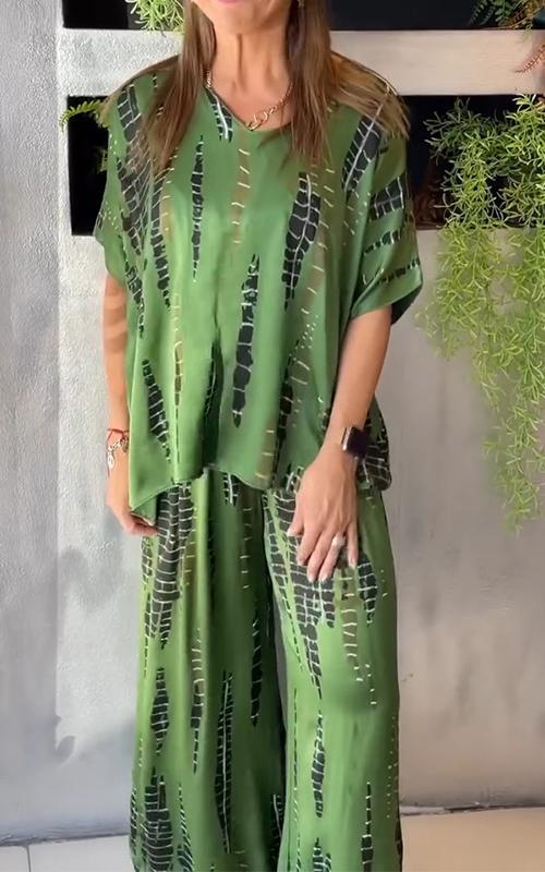 Hannah | Casual tweedelig pak met ronde hals