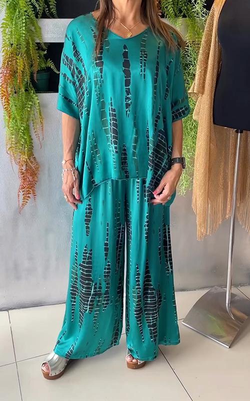 Hannah | Casual tweedelig pak met ronde hals