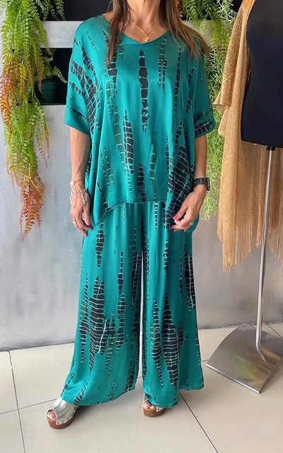 Hannah | Casual tweedelig pak met ronde hals