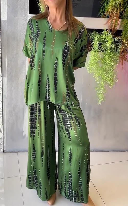 Hannah | Casual tweedelig pak met ronde hals