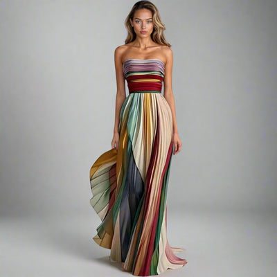 Flora | Lange jurk van premiumstof