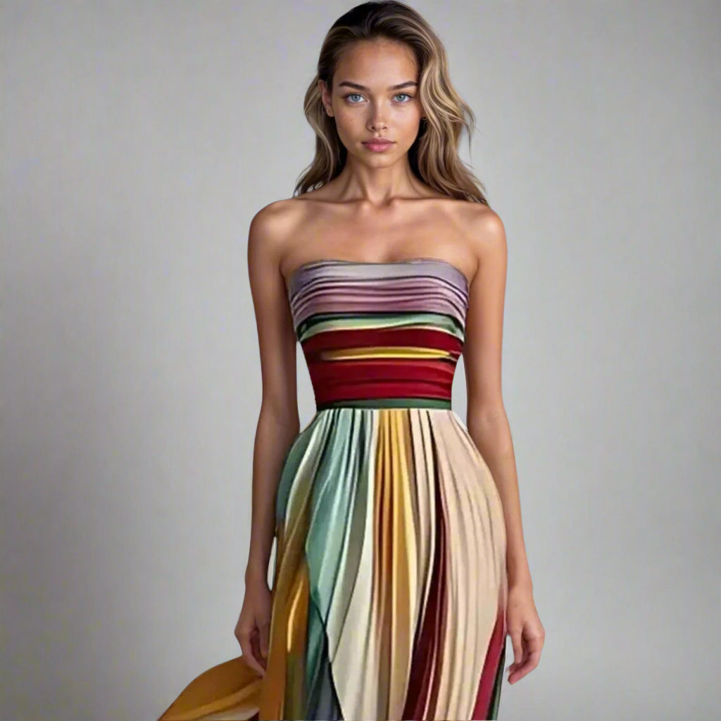 Flora | Lange jurk van premiumstof